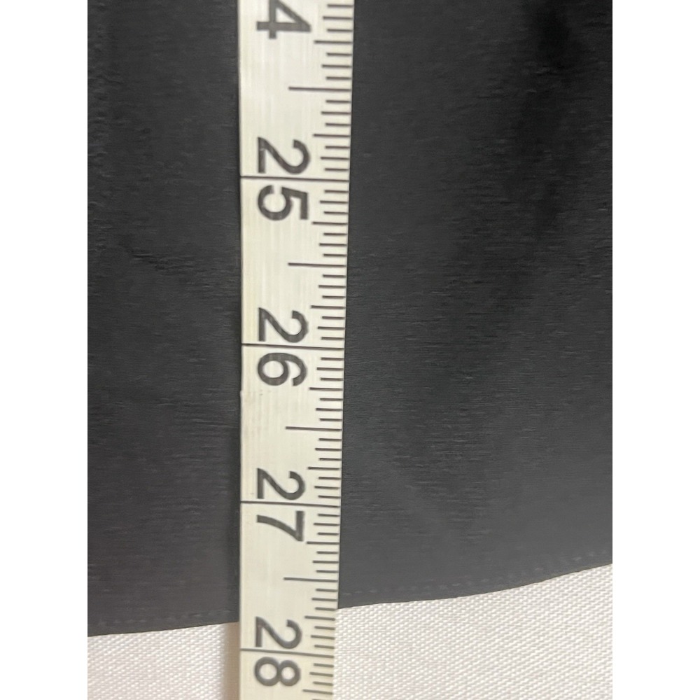 Quacker Factory XL Black Top Rhinestone Cute Side Tie Neckline Short Sleeve - Picture 5 of 5